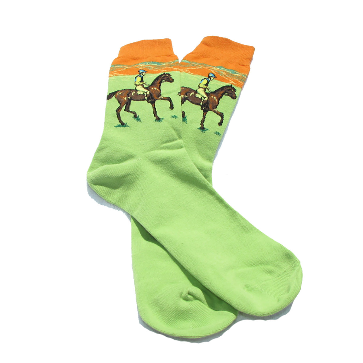 Green Equestrian Crew Socks - Action Pro Sports