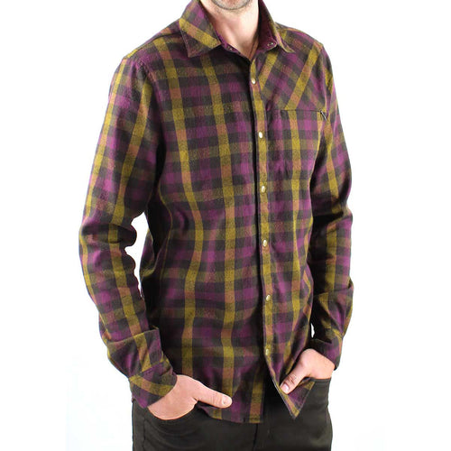 Shaka Flannel Men's Shirt - Burnt Cayenne | Action Pro Sports