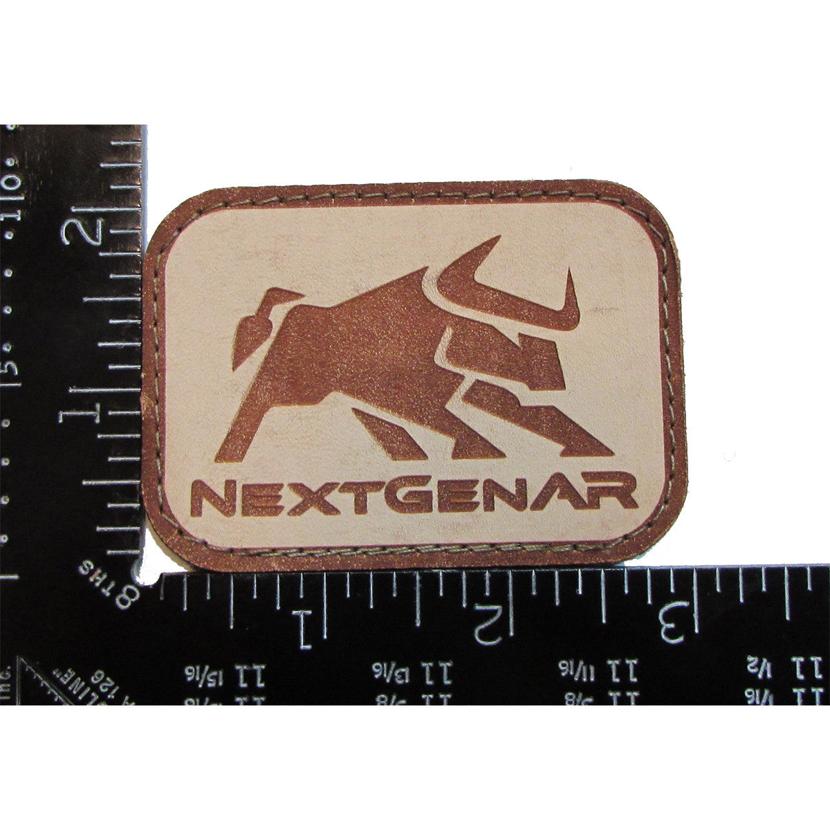 Bull Logo Velcro Leather Patch - Action Pro Sports