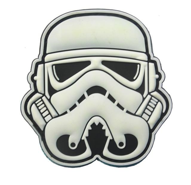 Fan Character Glow in the Dark Velcro Patch - Storm Trooper | Action Pro Sports